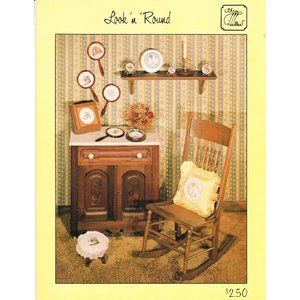 Three Needles Look'n Round Cross Stitch Pattern Leaflet Looking